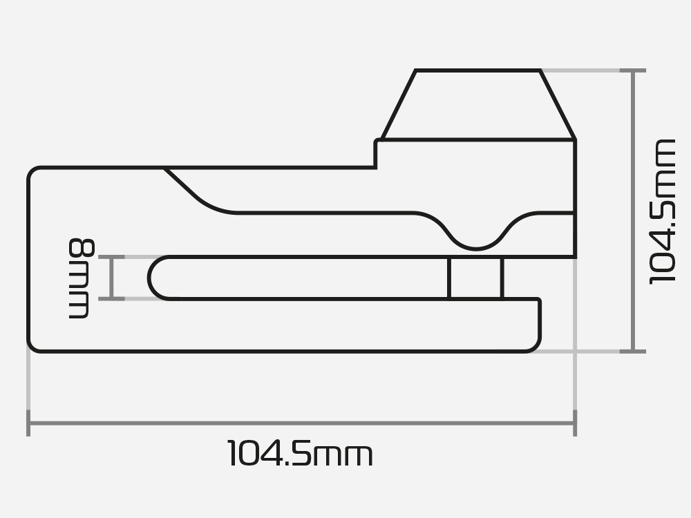 ΚΛΕΙΔΑΡΙΑ ΔΙΣΚΟΦΡΕΝΟΥ TITAN 10MM ΜΑΥΡΗ ΜΕ ΤΣΑΝΤΑΚΙ OXFORD