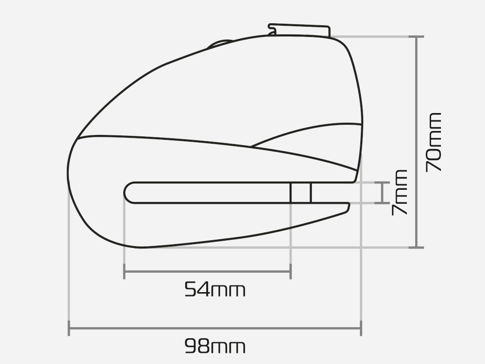 ΚΛΕΙΔΑΡΙΑ ΔΙΣΚΟΦΡΕΝΟΥ ΜΕ ΣΥΝΑΓΕΡΜΟ SCREAMER 7 ΚΙΤΡΙΝΗ/ΜΑΥΡΗ OXFORD 
