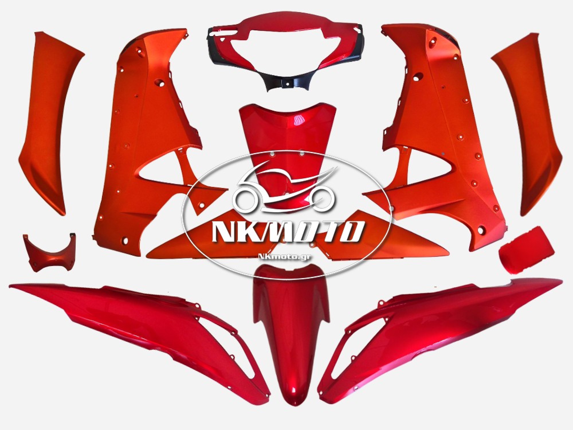 Κουστούμι innova 125 injection κόκκινο πορτοκαλί - Πλαστικά σετ