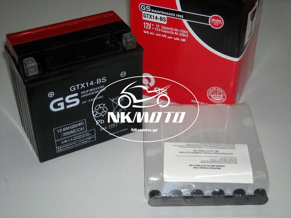 ΜΠΑΤΑΡΙΑ GTX14-BS (YTX14-BS) GS