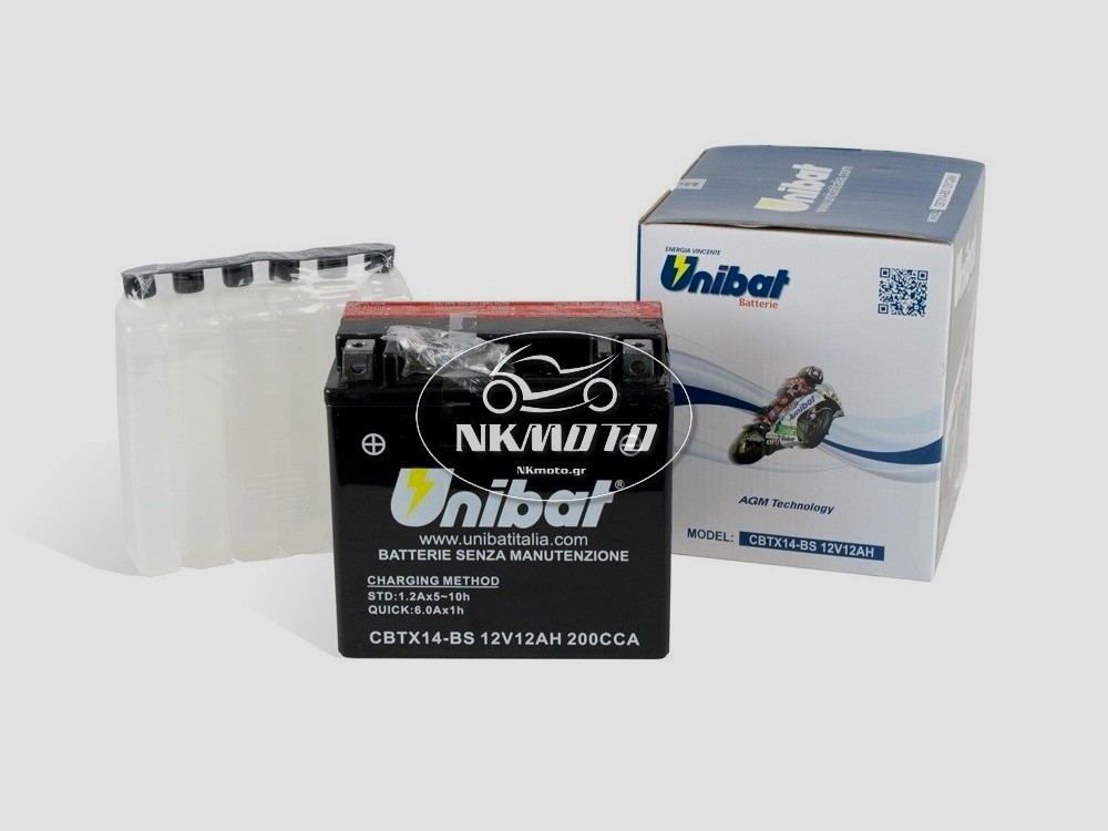 ΜΠΑΤΑΡΙΑ YTX14-BS UNIBAT